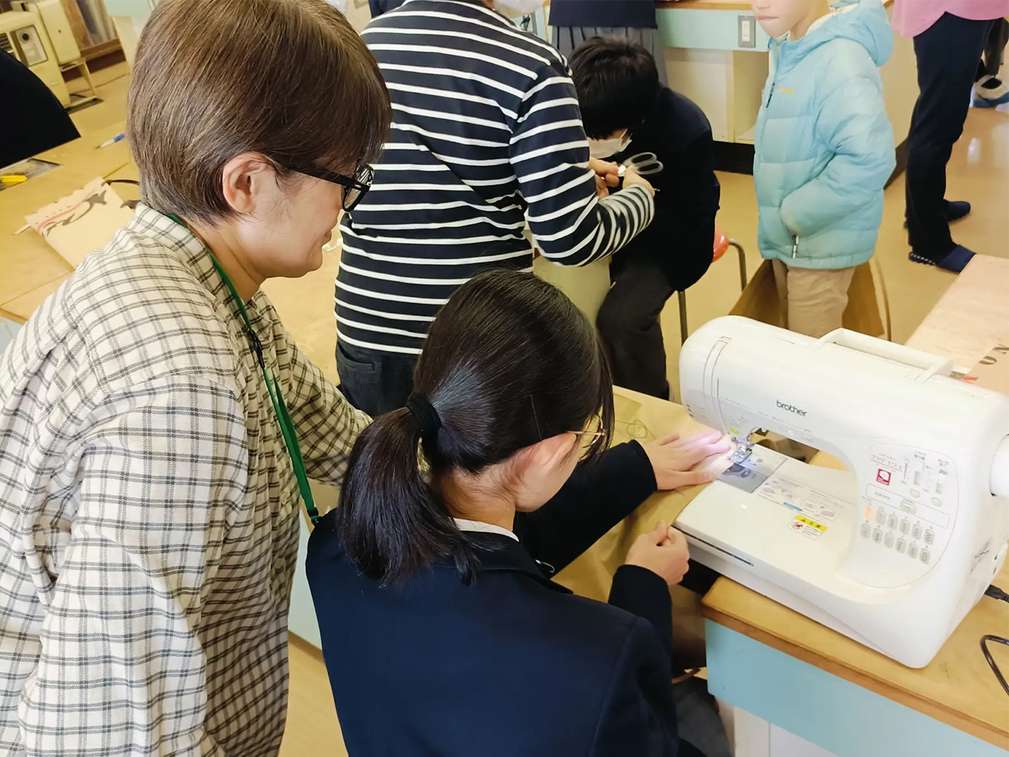 親子で授業に参加