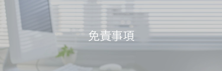 免責事項